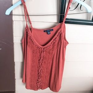 Orange American Eagle Tank Top